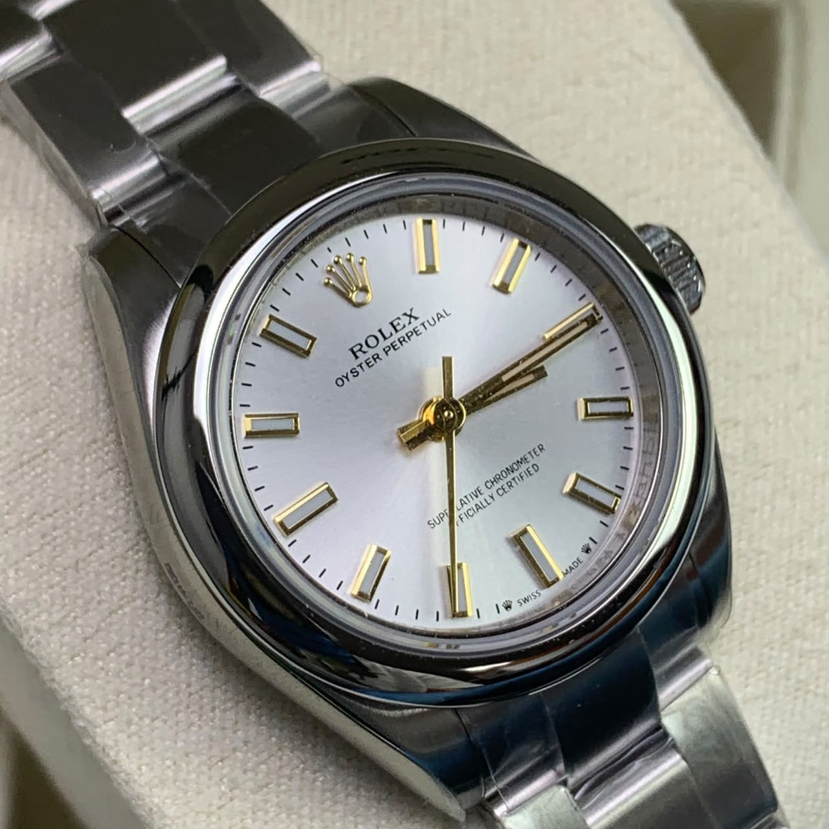 Silver 28MM Watch