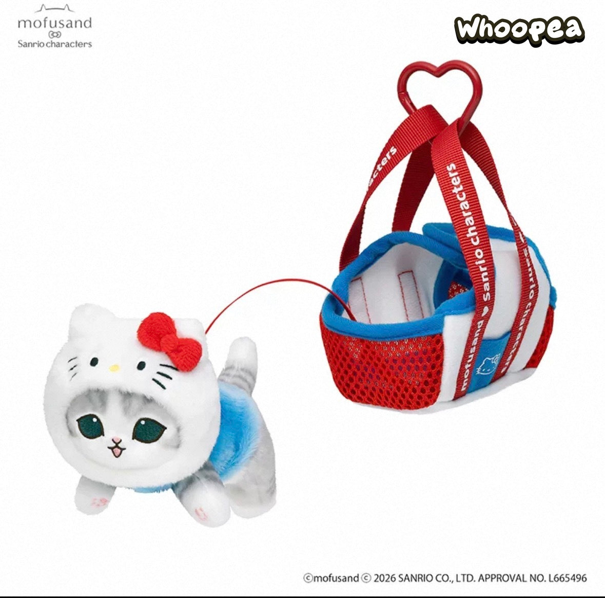 Mofusand x SANRI0 Blanket Cat Plush Pendant (PRE-ORDER)