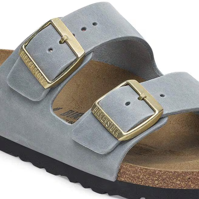 Birkenstock Arizona Oiled Leather in Basalt Gray