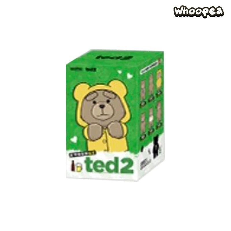 POP MART Ted2 Bear Plush Pendant Action Figures, Blind Box