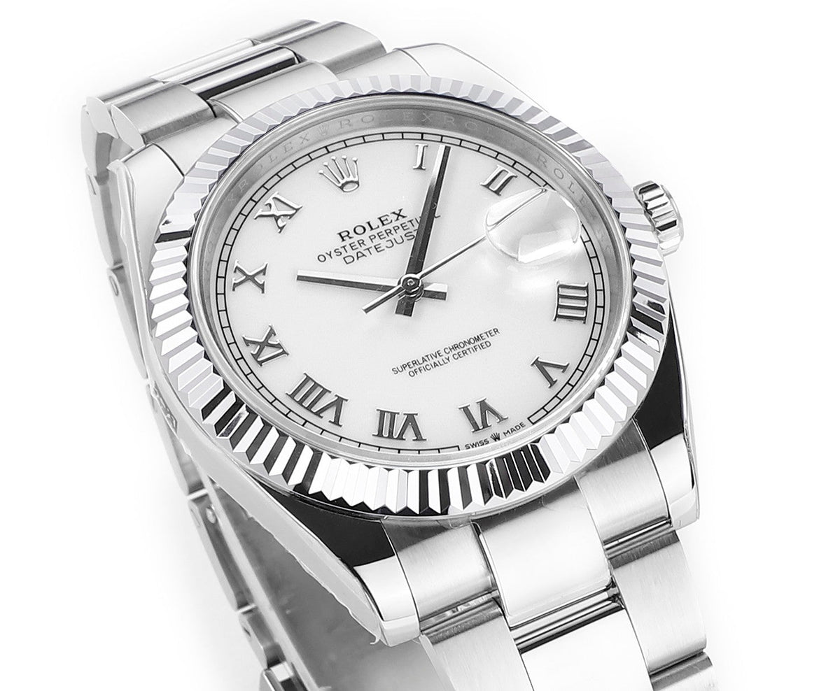 Steel & White 41MM Watch