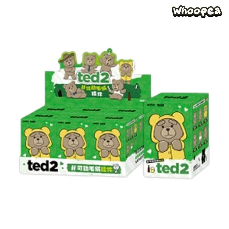 POP MART Ted2 Bear Plush Pendant Action Figures, Blind Box