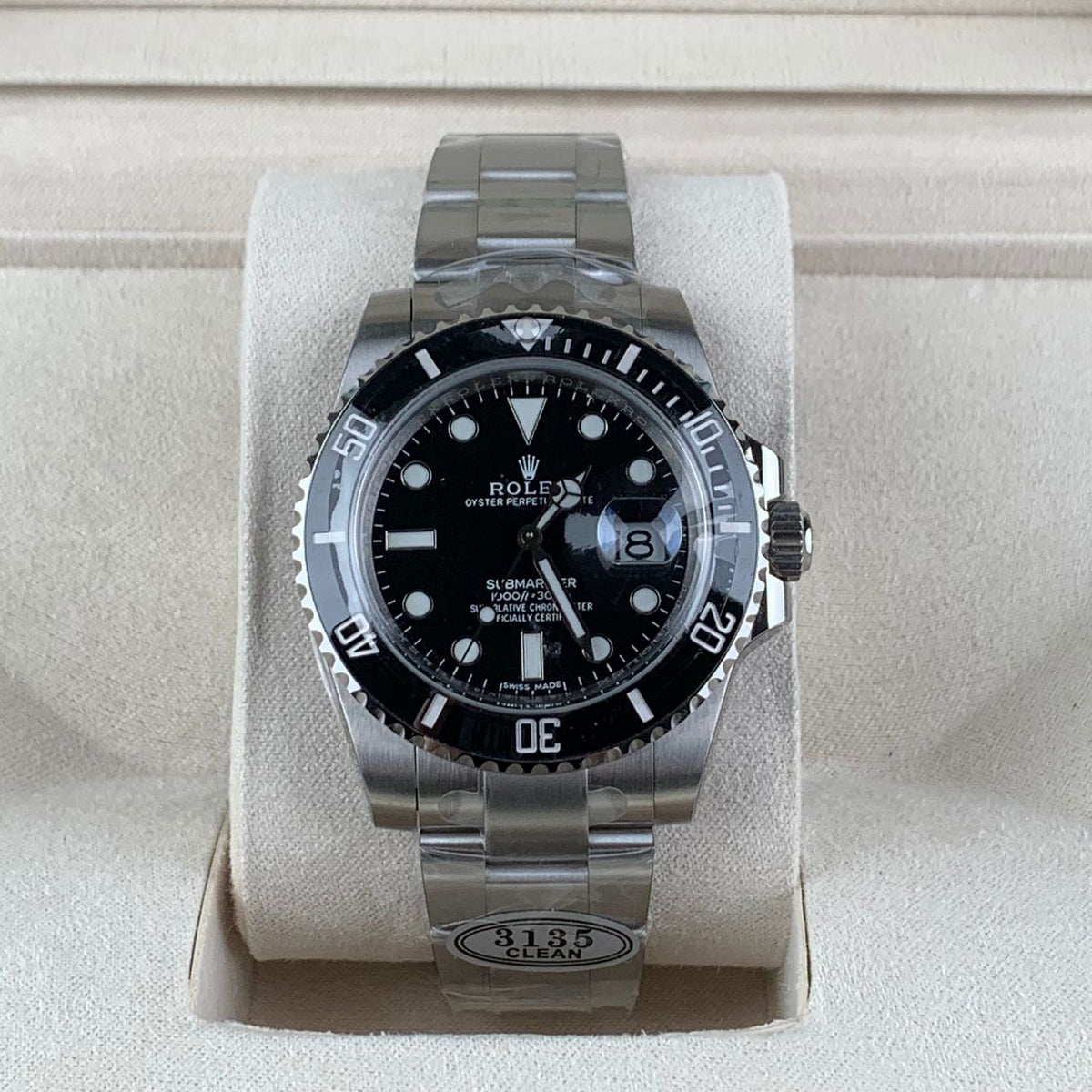 Black & Stainless Steel Sub 41MM Watch
