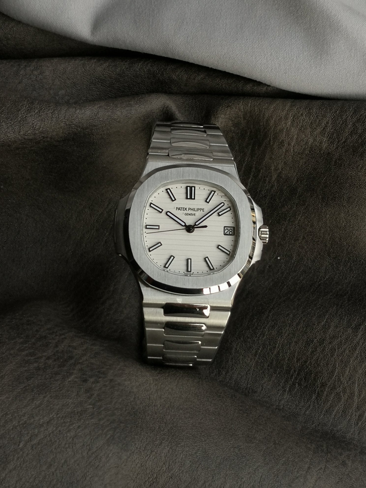 Steel White 40mm Watch