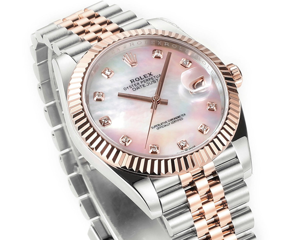 MOP Rose Gold & Steel 41MM Watch