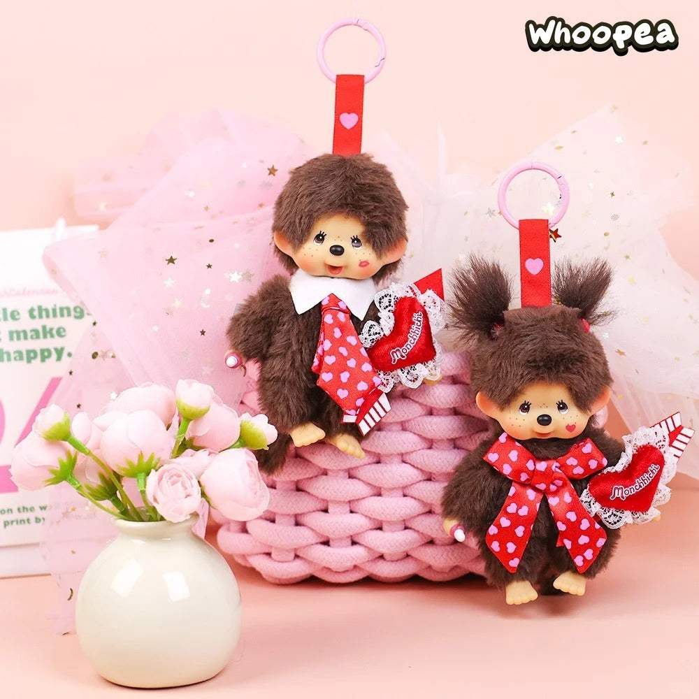 Monchhichi Kiss Love Series Plush Keychain