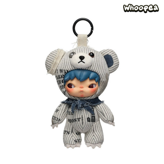 POP MART Hirono Freedom Island Series Plush Doll Hanging Card, UK Exclusive