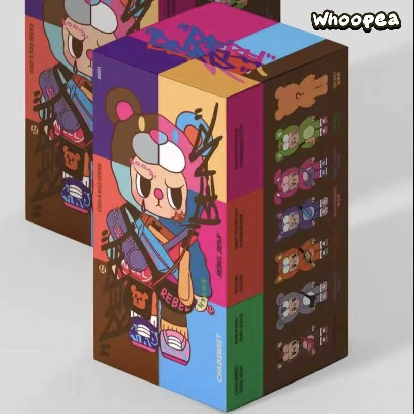 REBEL BEAR Find a Bag Series Vinyl Plush Blind Box