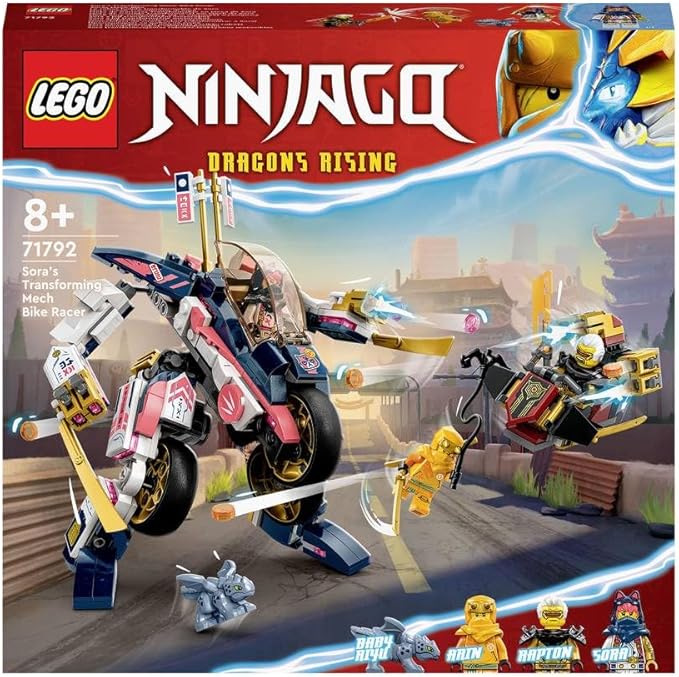 LEGO® NINJAGO® Sora’s Transforming Mech Bike Racer 71792