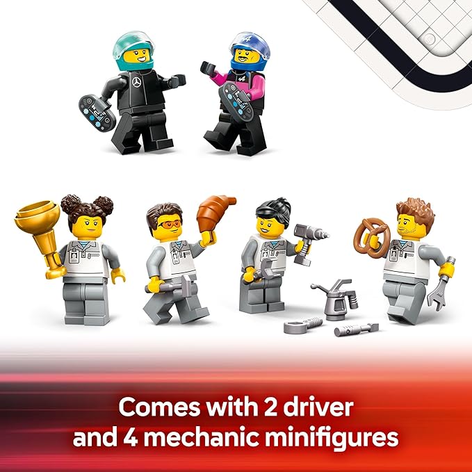 LEGO® City F1 Garage & Mercedes-AMG & Alpine Cars (60444)