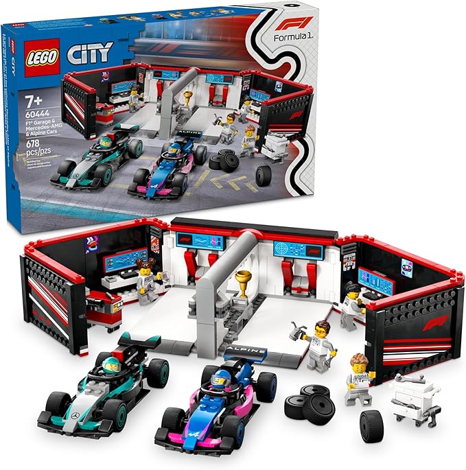 LEGO® City F1 Garage & Mercedes-AMG & Alpine Cars (60444)