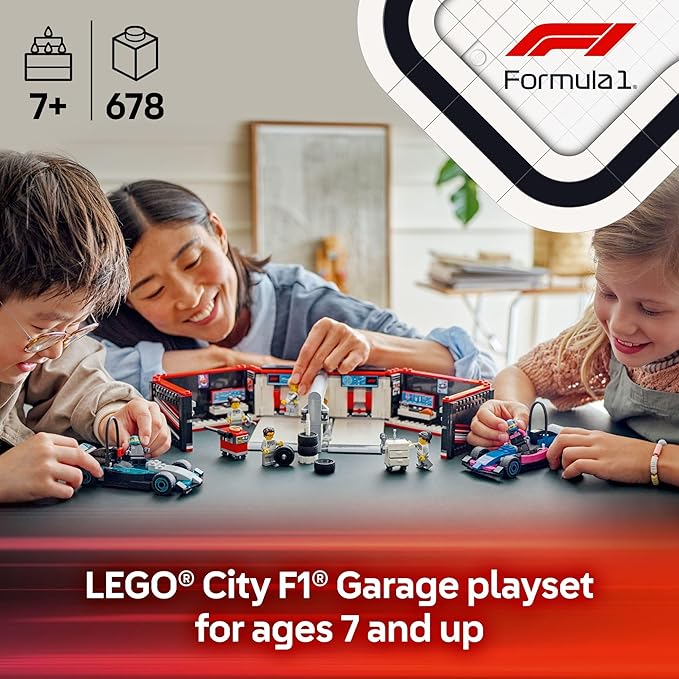 LEGO® City F1 Garage & Mercedes-AMG & Alpine Cars (60444)