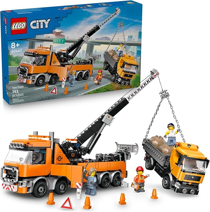 LEGO® City Heavy-Duty Recovery Tow Truck with Crane (60467)