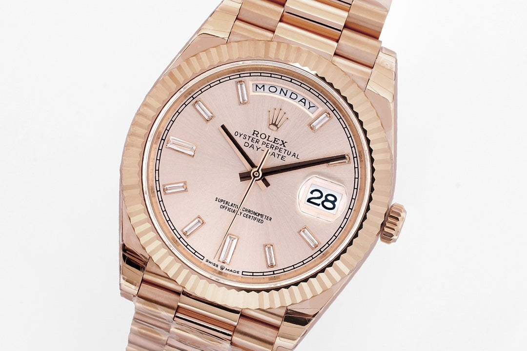 Everose Gold & Sundust 40MM Watch