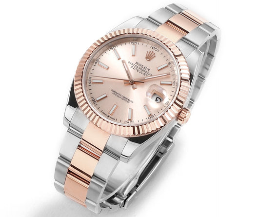 Rose Gold and Stainless Steel 41MM Watch