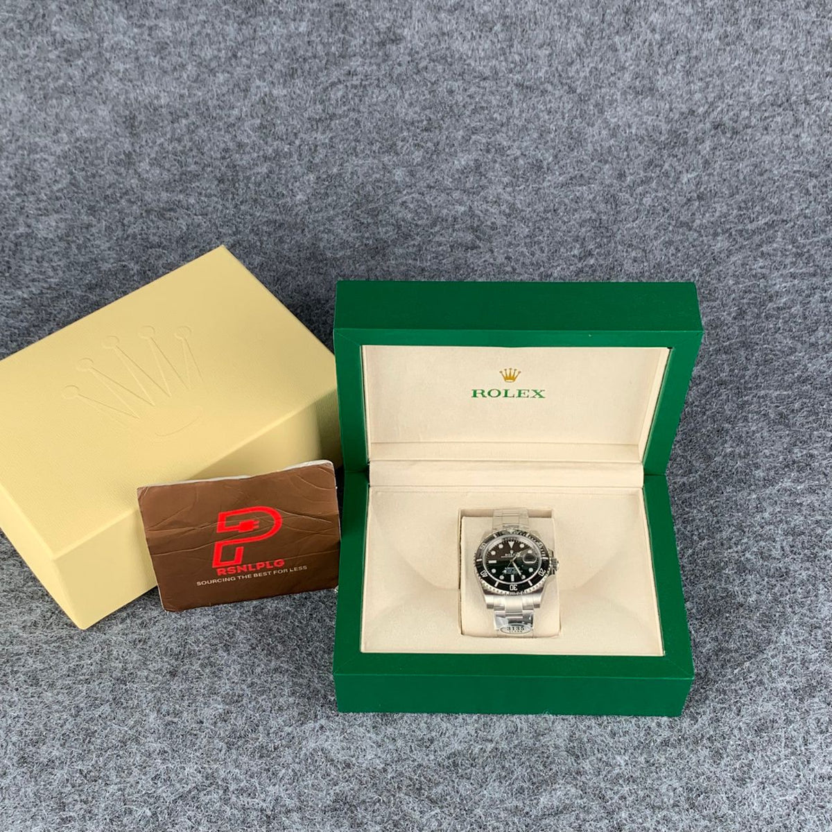 Black & Stainless Steel Sub 41MM Watch