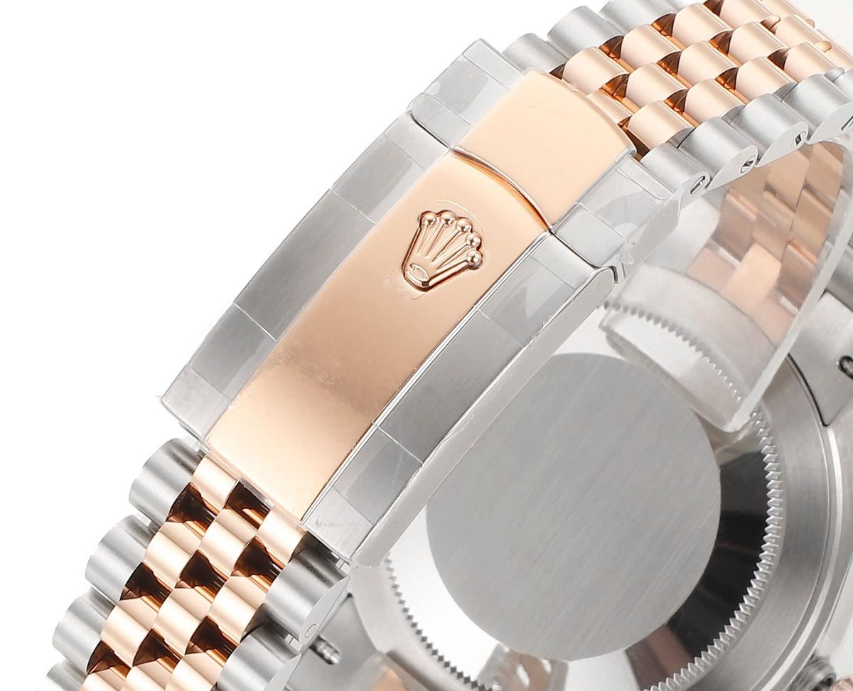 Everose Gold & Steel Jubilee Slate 41MM Watch