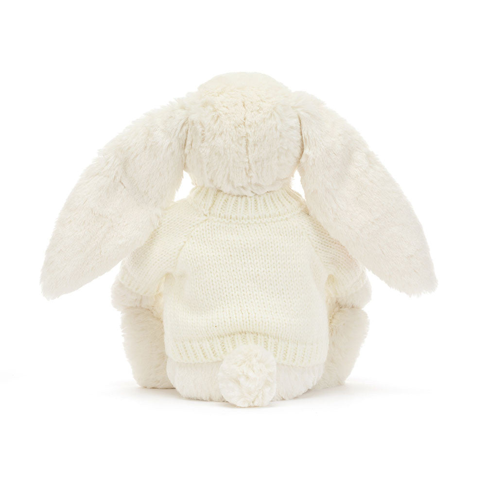 Blossom Cream Bunny 'Berry' with Personalized Cream Jumper