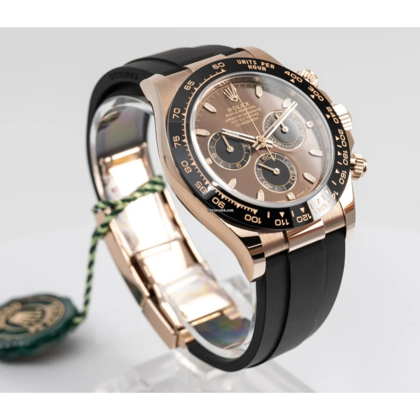 RLX Daytona Rose Gold with chocolate Dial Black Ceramic Bezel Oyste