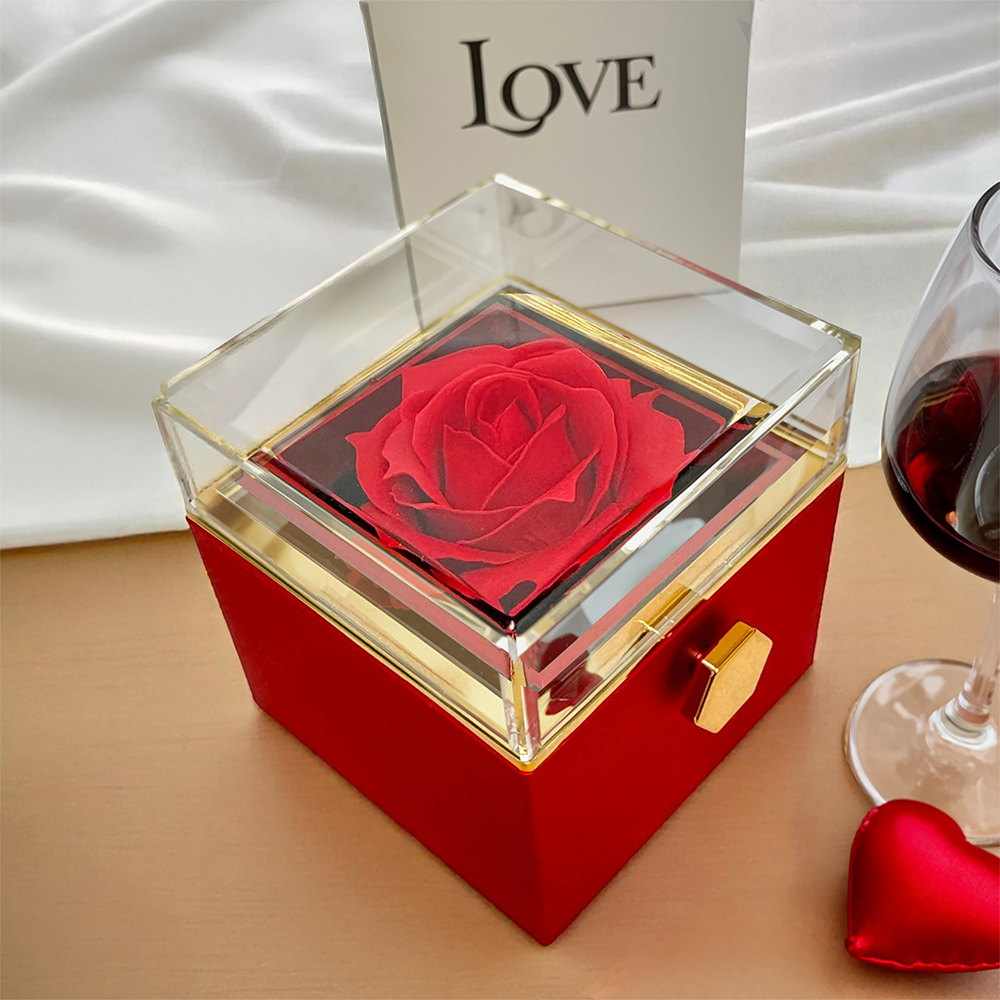 Let's Start Over - Love Knot with Rotating Rose Gift Box