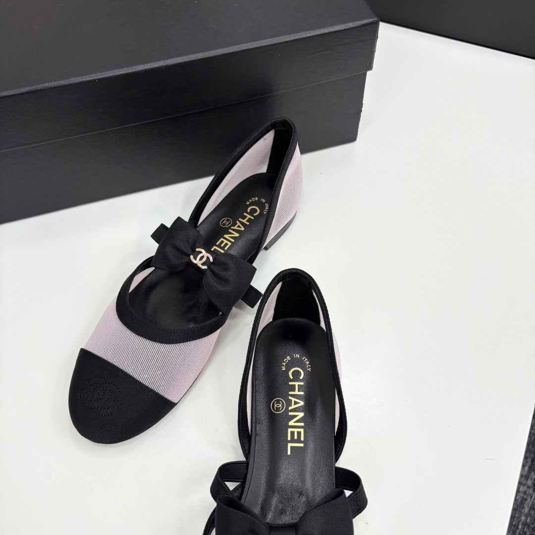 Chanel 2025 Hollow Bow Ballet Flats – 2025 Collection