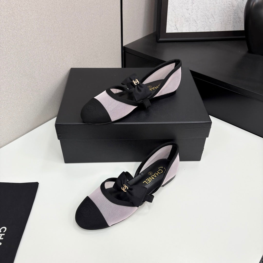 Chanel 2025 Hollow Bow Ballet Flats – 2025 Collection