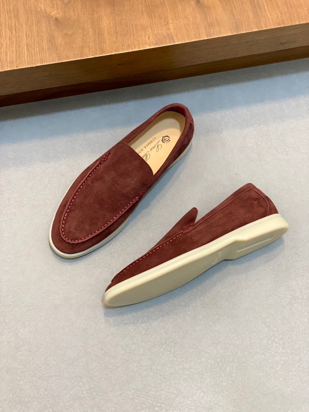 Loro Piana Suede Leather Slip-On Loafers – Unisex