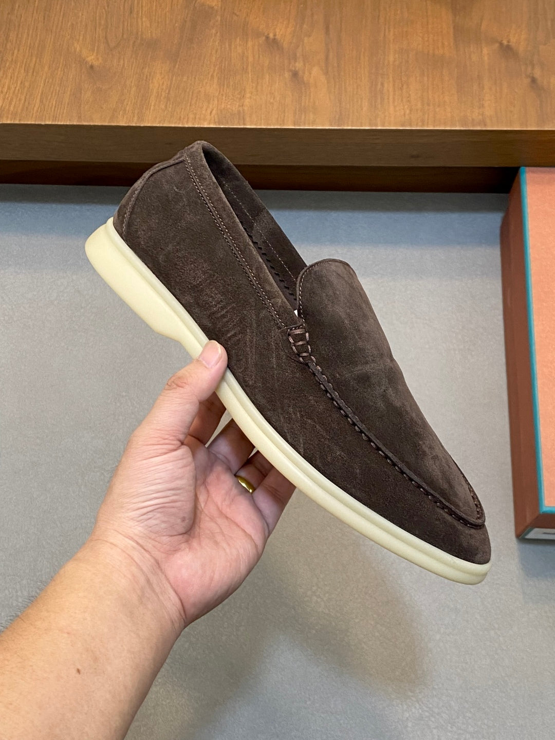 Loro Piana Suede Leather Slip-On Loafers – Unisex