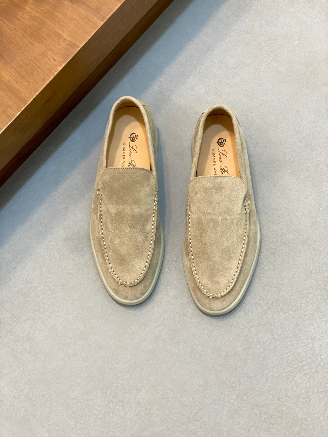 Loro Piana Suede Leather Slip-On Loafers – Unisex