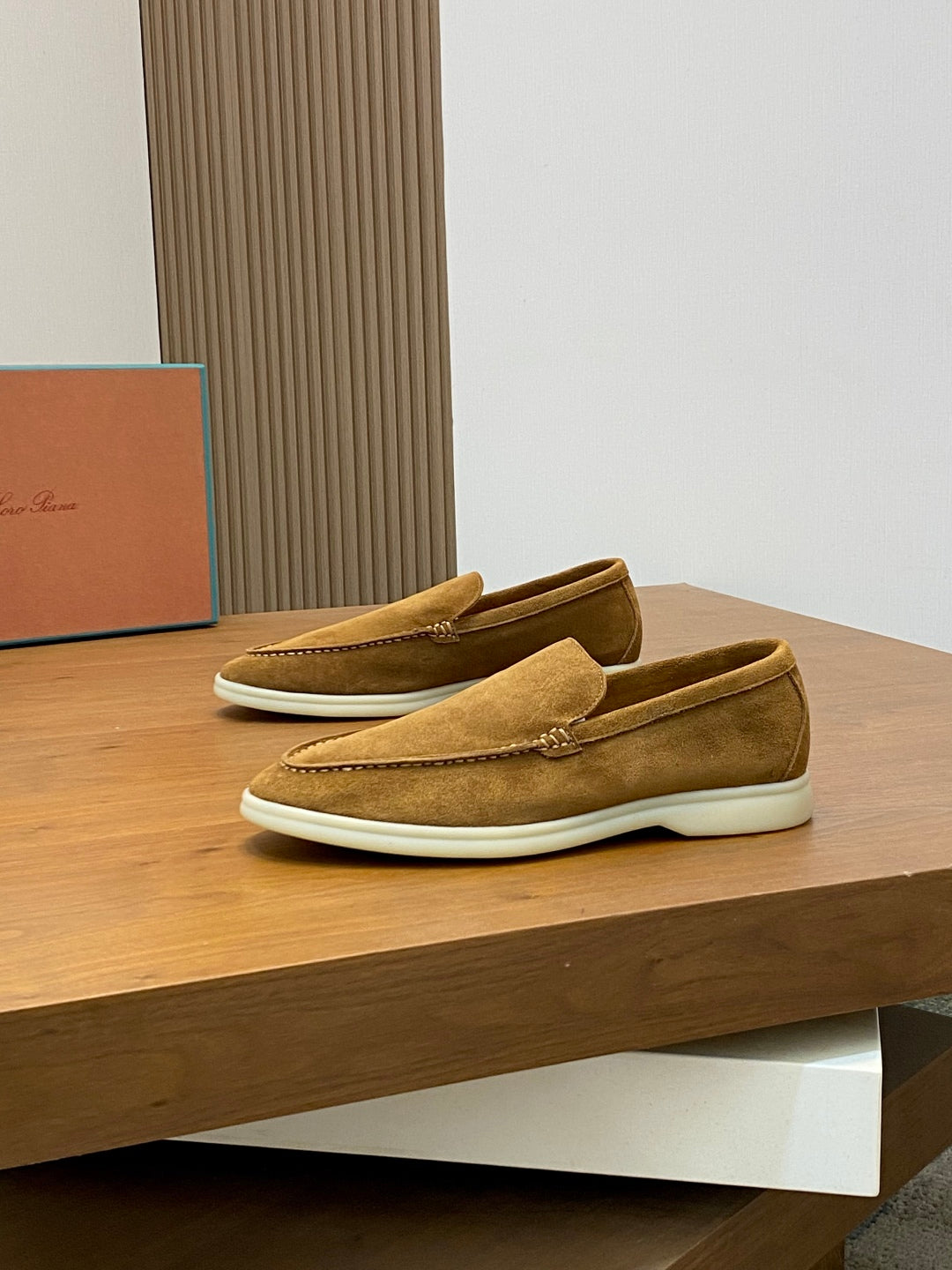 Loro Piana Suede Leather Slip-On Loafers – Unisex