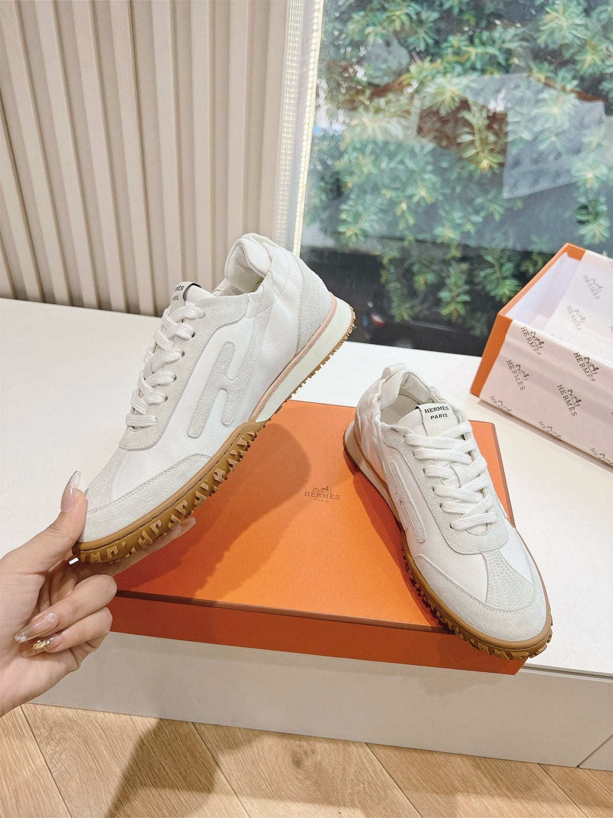 Hermès Bouncing Calfskin Sneakers
