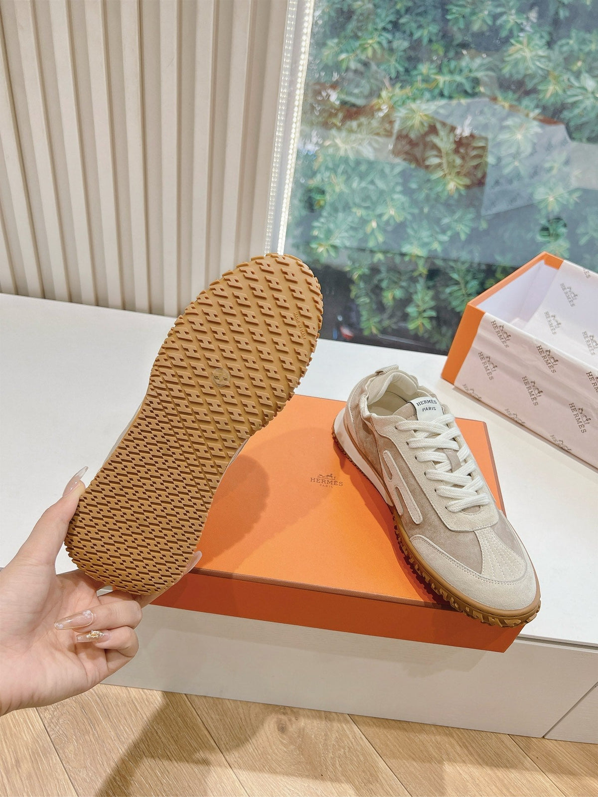 Hermès Bouncing Calfskin Sneakers