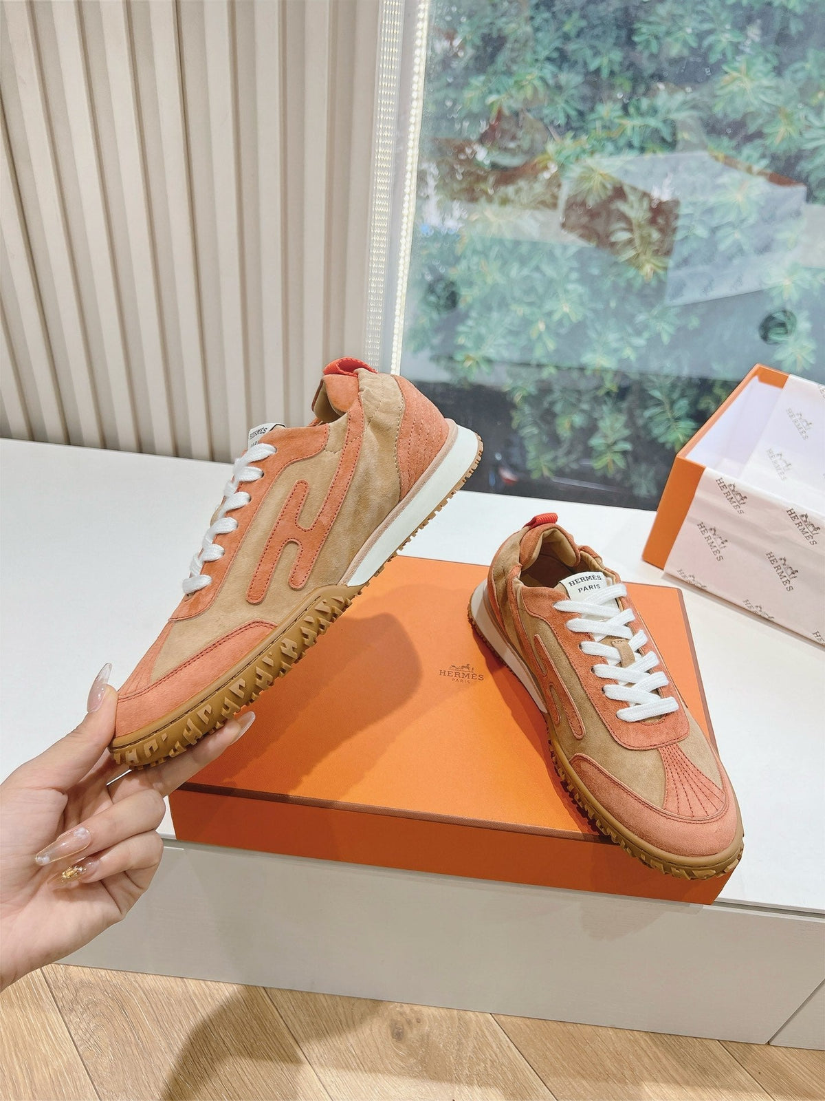 Hermès Bouncing Calfskin Sneakers