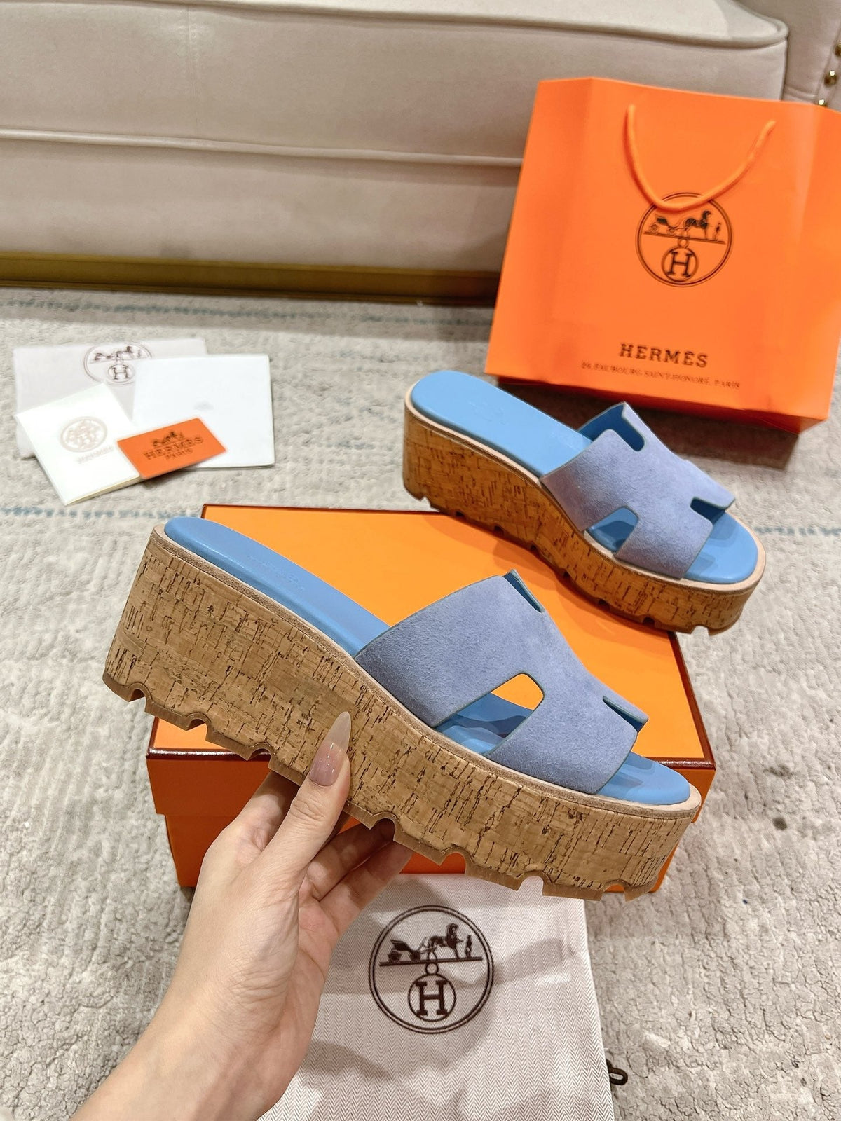 Hermès Wedge Sandals – 2024 Spring/Summer Collection