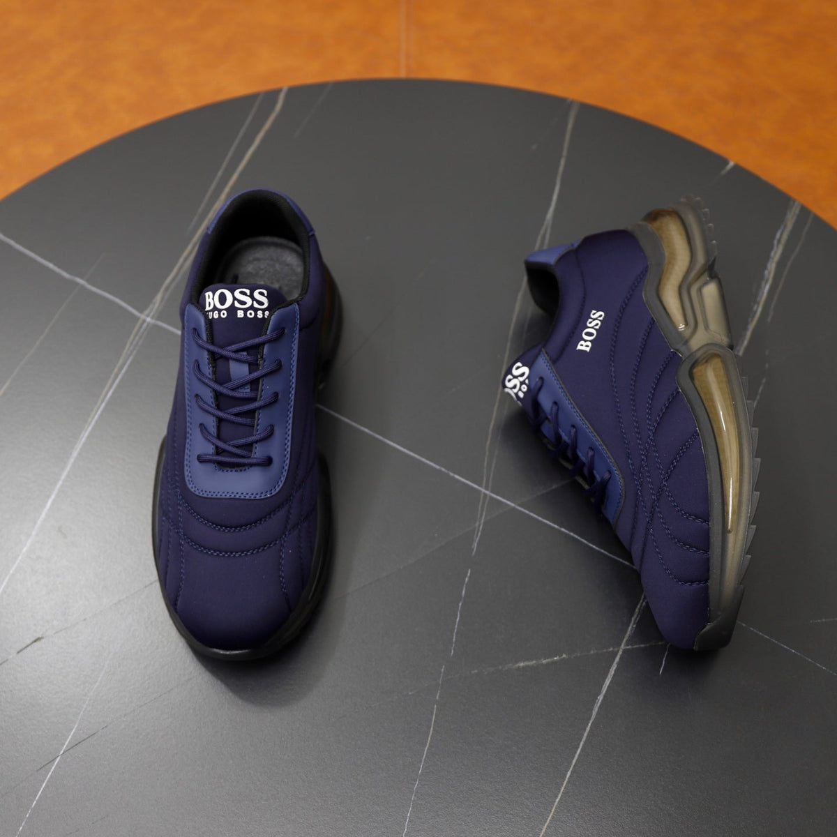 Boss Men's Knit Sport Sneakers
