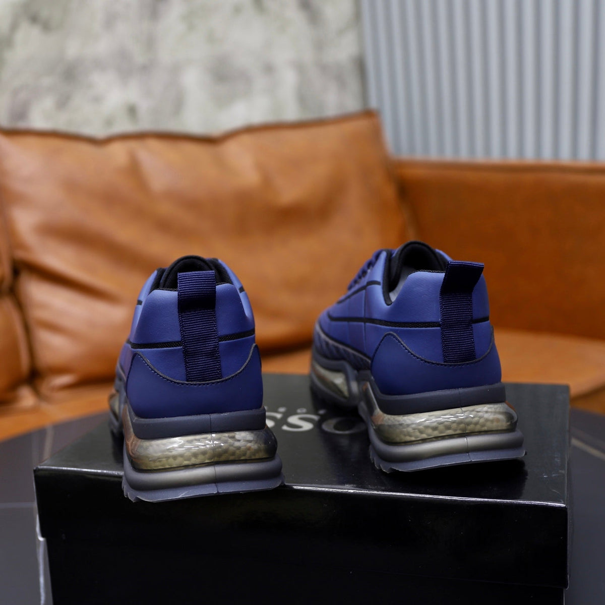 Boss Men's Knit Sport Sneakers