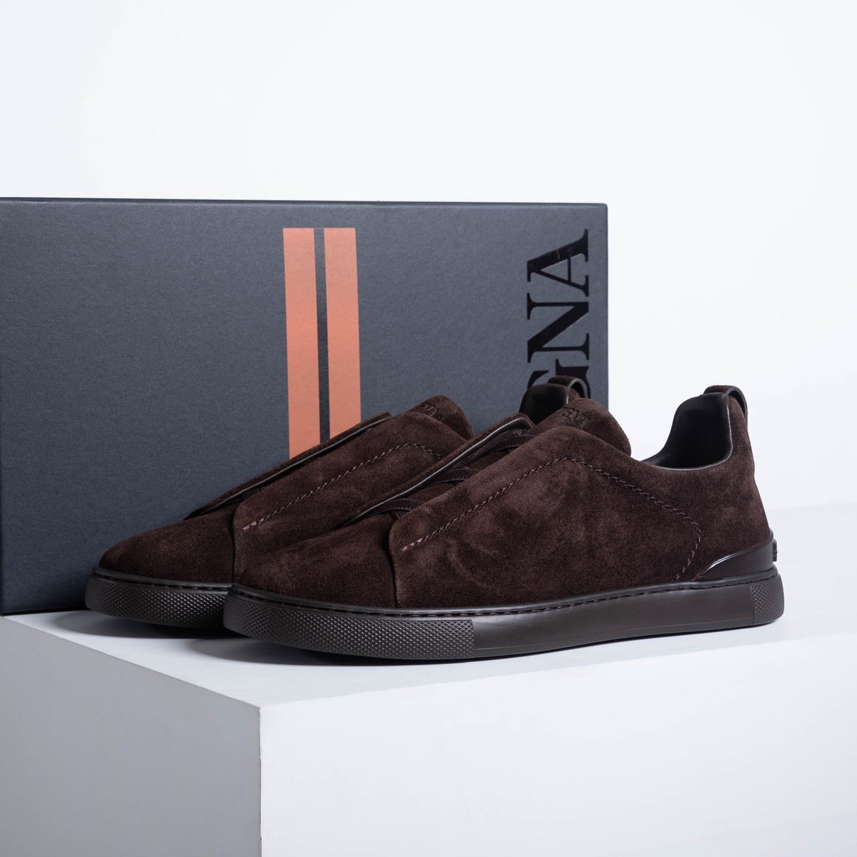 Zegna SECONDSKIN Triple Stitch Low-Top Sneakers