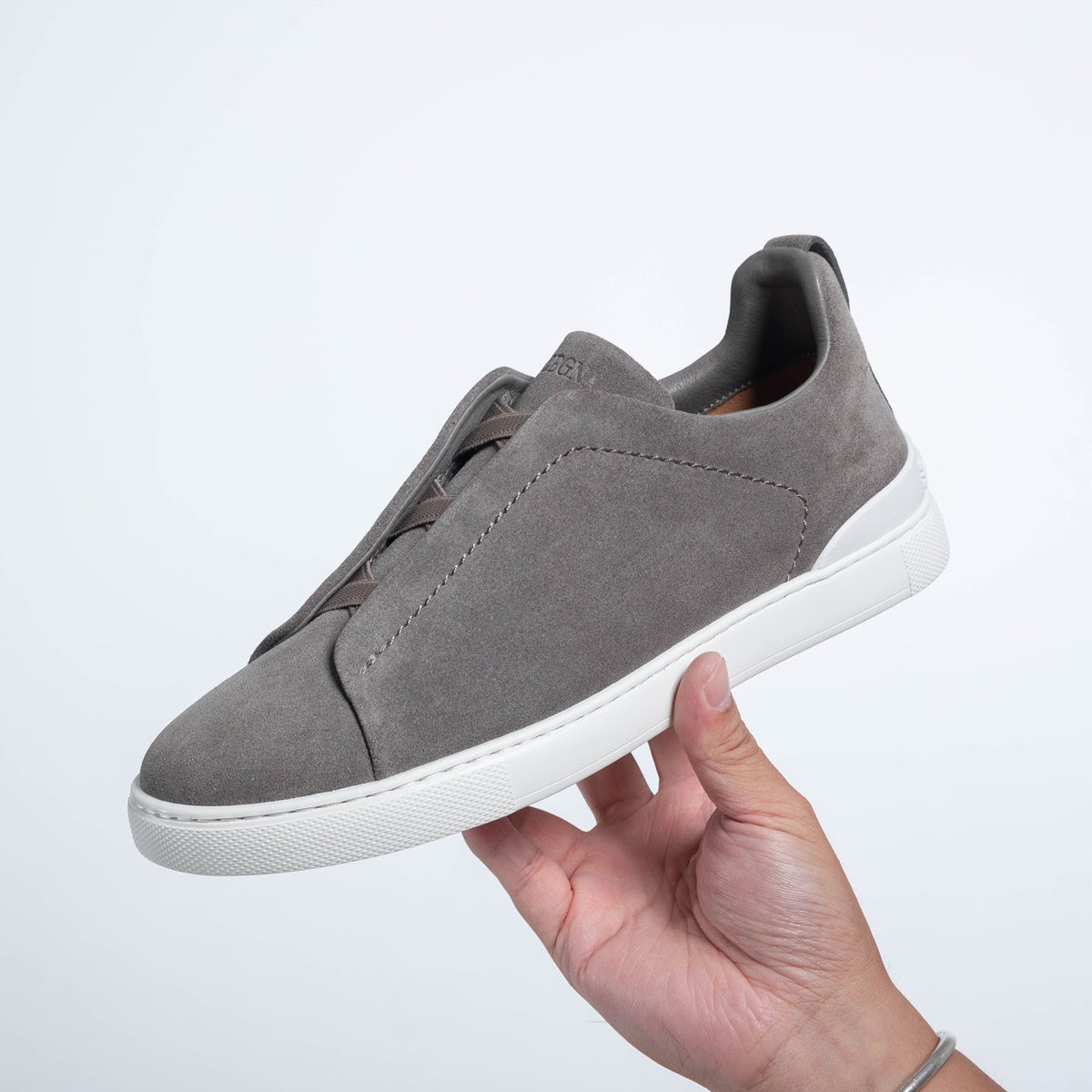 Zegna SECONDSKIN Triple Stitch Low-Top Sneakers