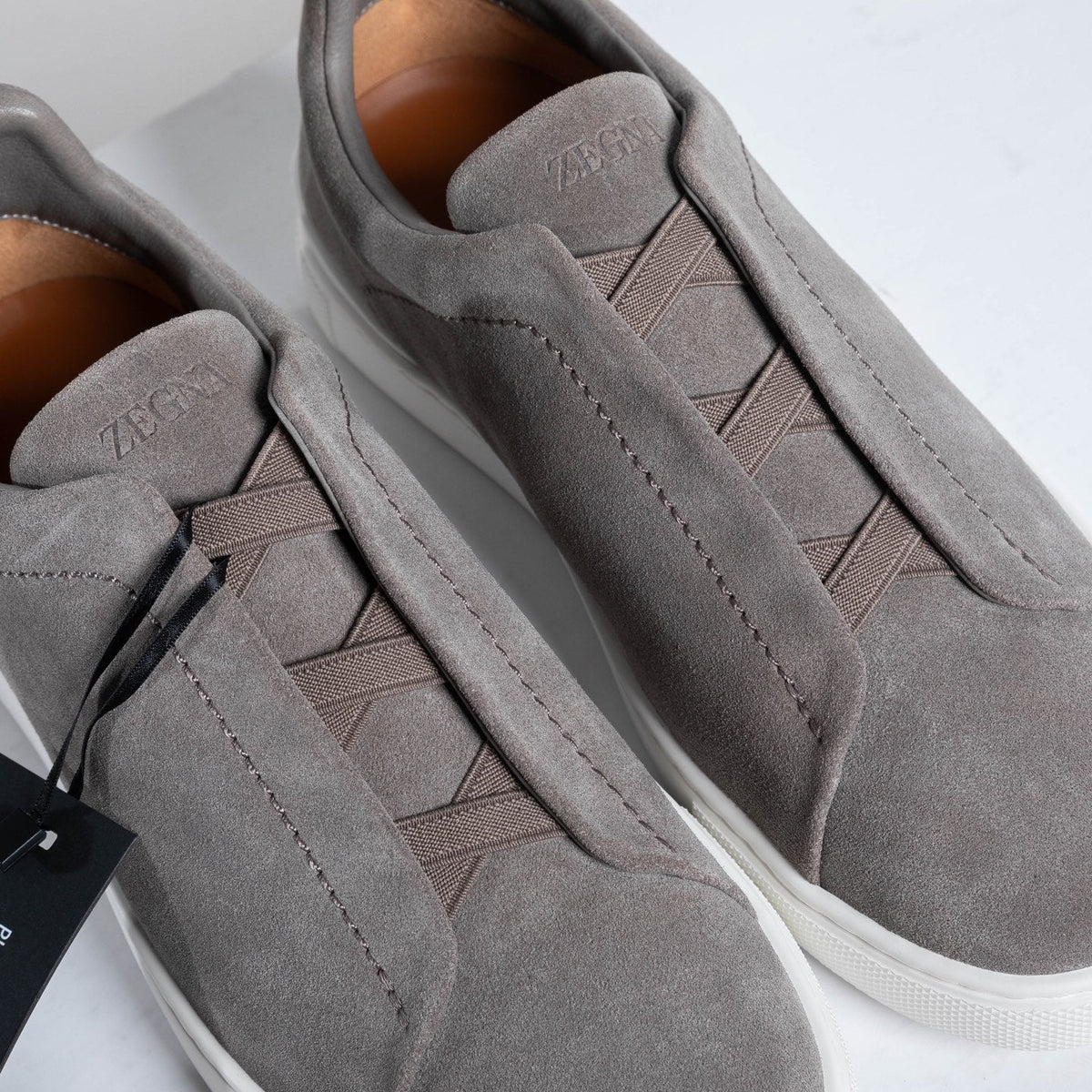 Zegna SECONDSKIN Triple Stitch Low-Top Sneakers