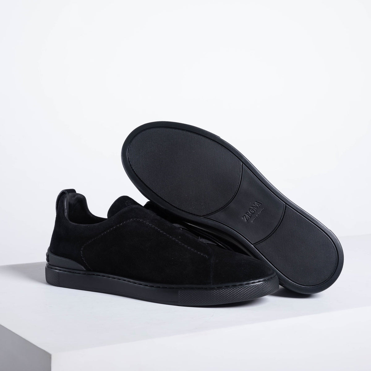 Zegna SECONDSKIN Triple Stitch Low-Top Sneakers