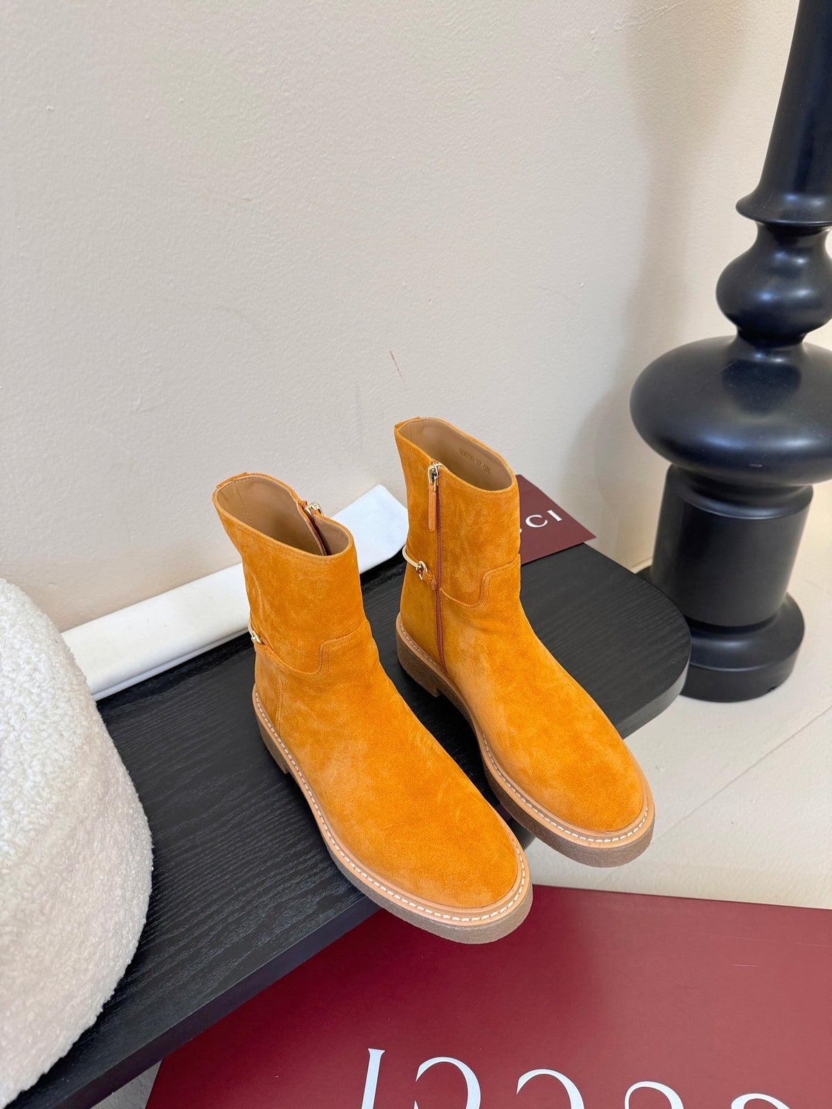 Gucci Runway Suede Boots