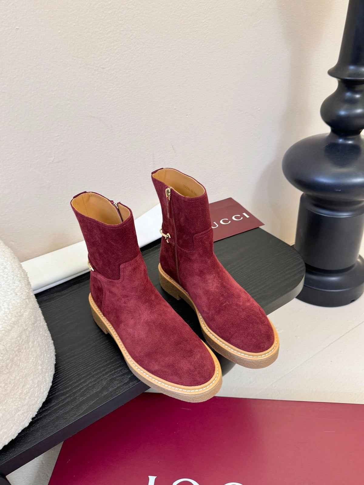 Gucci Runway Suede Boots