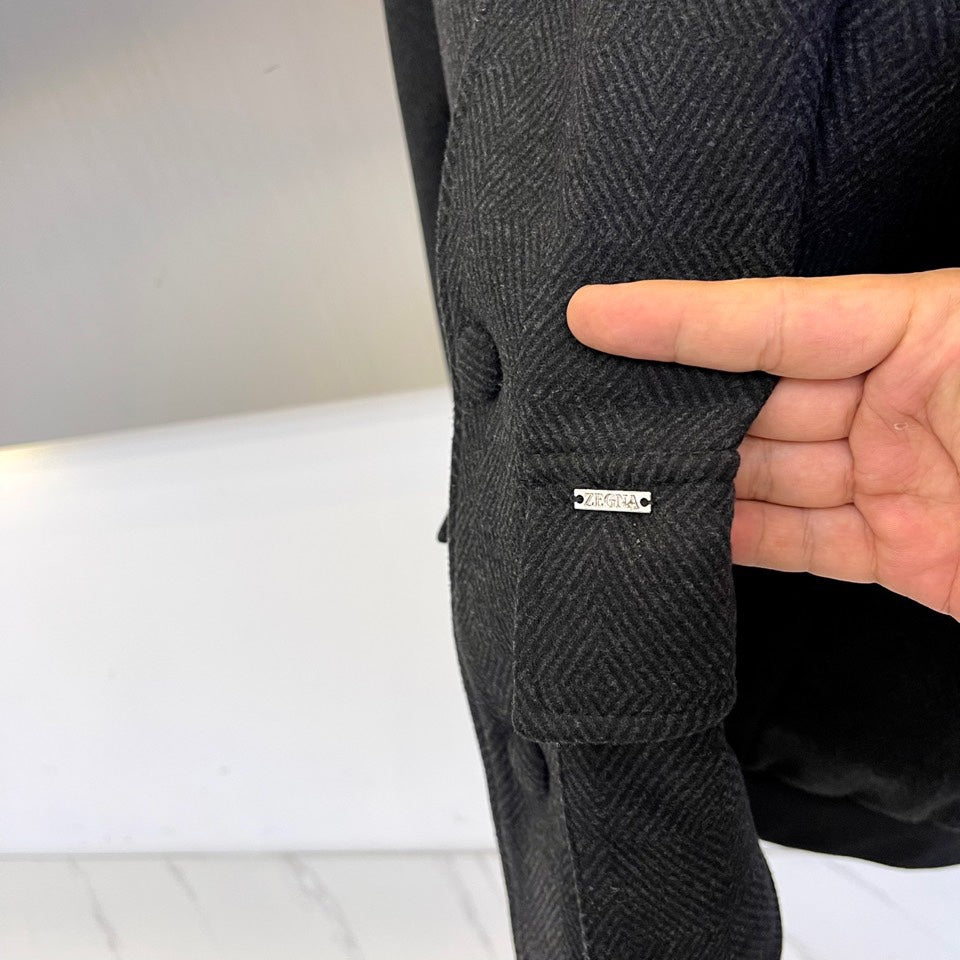 Zegna Stand Collar Minimalist Jacket – 25SS
