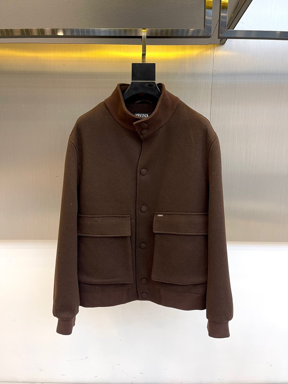 Zegna Stand Collar Minimalist Jacket – 25SS