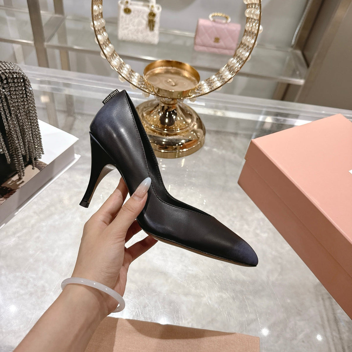 Miu Miu Pointed Toe Classic Pumps – Spring 2026 Collection