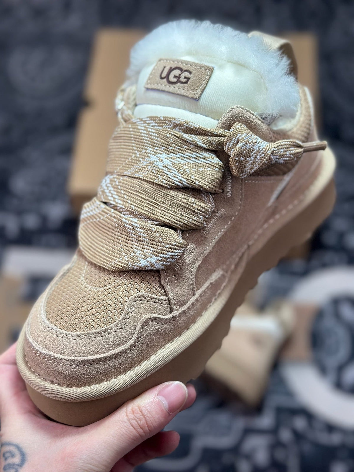 UGG Lowmel Sheepskin Snow Boots