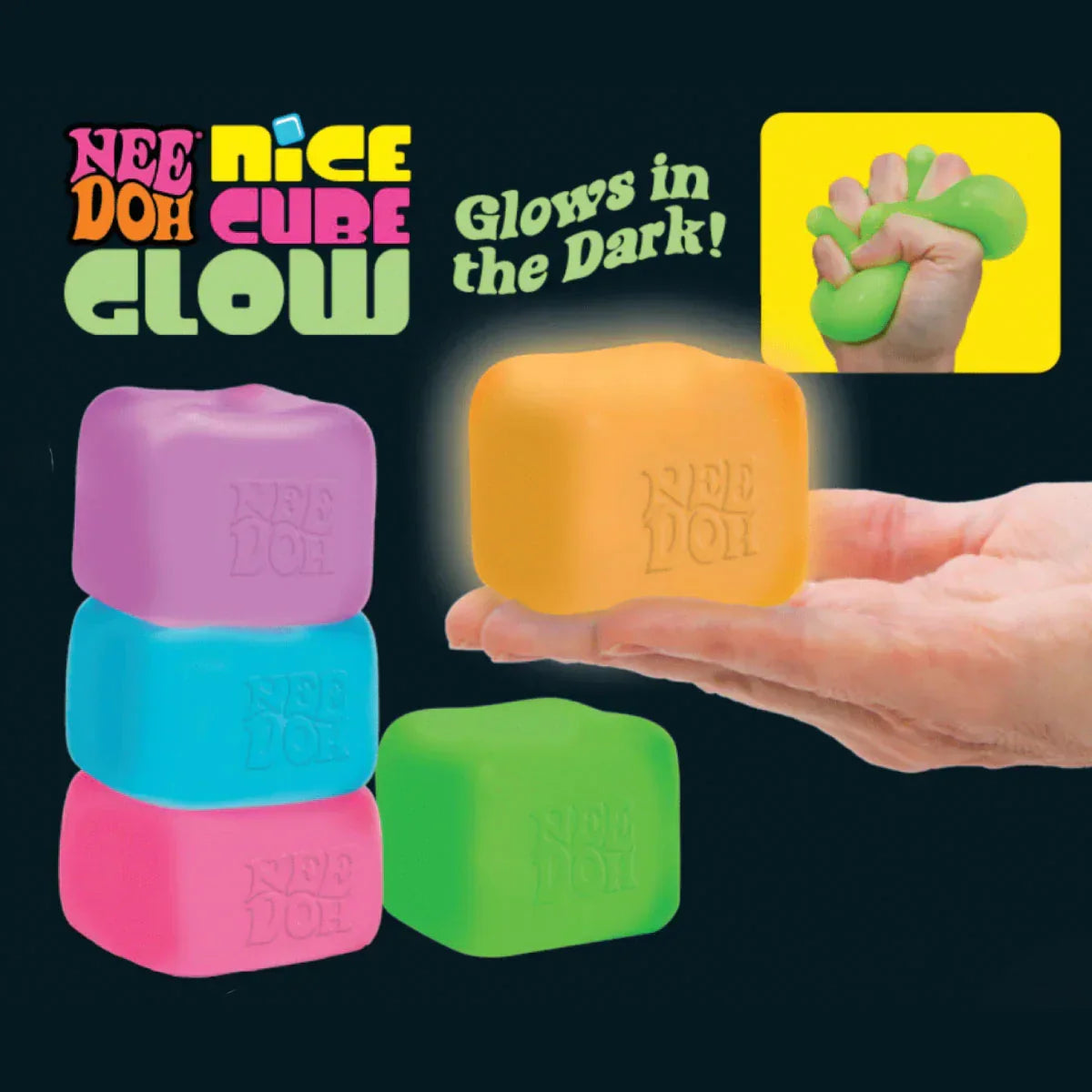 NeeDoh | Nice Cube | Glow in the Dark