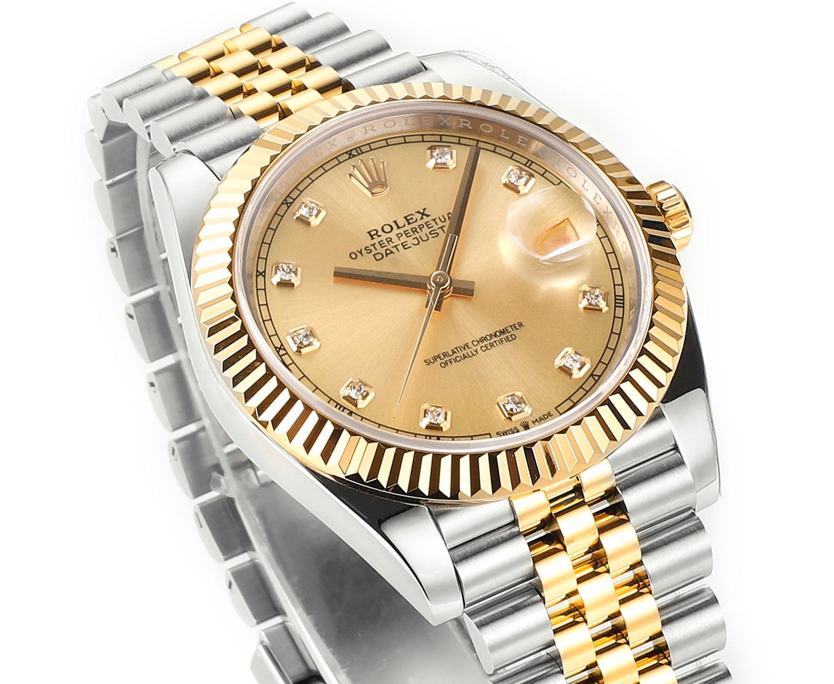 Champagne Swarovski Diamond 41MM Watch