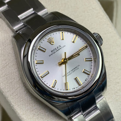 Silver 28MM Watch