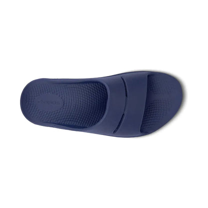 OOFOS Unisex Ooahh Slide Sandals in Navy